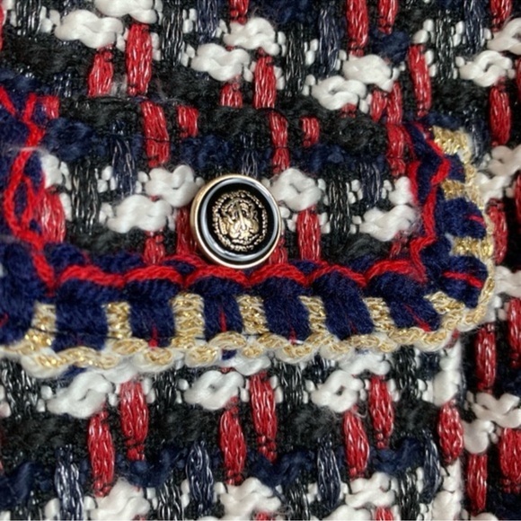 ZARA TWEED blazer jacket XL - Picture 6 of 6